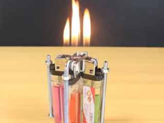 ویدئو :  چطور با فندک کاردستی بسازیم