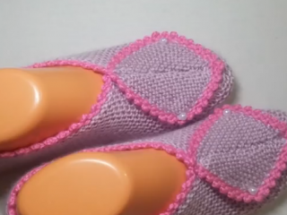 ویدئو :  آموزش بافتنی - بافت پاپوش