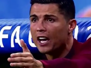 ویدئو :  واکنش های جذاب رونالدو در فینال یورو 2016 (HD) (مطلب)