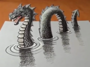 ویدئو :   نقاشی سه بعدی؛ اژدها (مطلب)