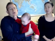 ویدئو :   خانواده ای که گفتگوی خبری بی بی سی را پربازدید کردند (مطلب)