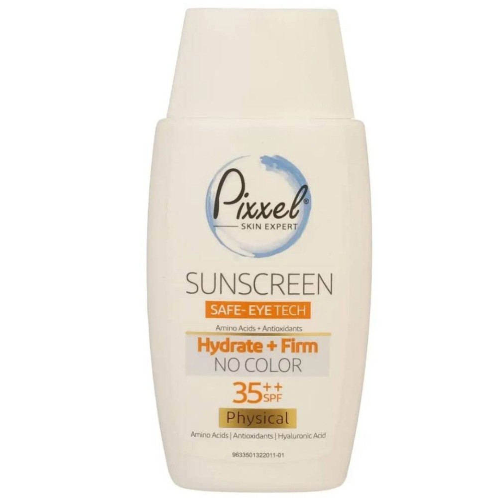 کرم ضد آفتاب فیزیکالی دور چشم و صورت بی رنگ پیکسل با SPF35