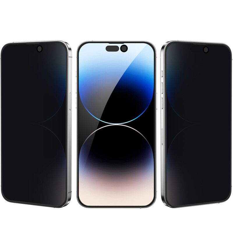 گلس پرایوسی آیفون 15 پرومکس گرین‌لاین Green Lion GN3DSPY15PMBK سه بعدی 