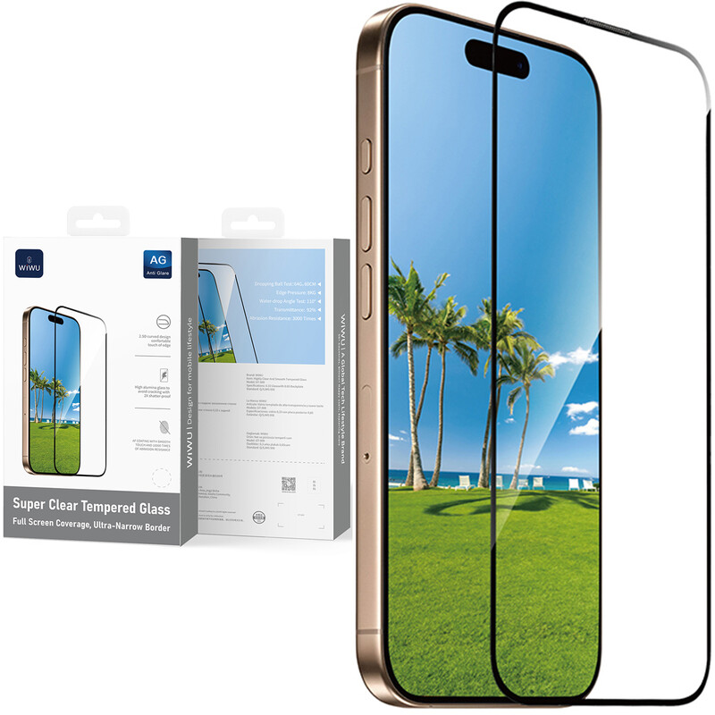 گلس شفاف گوشی آیفون 17 پرومکس ویوو WIWU GT-009