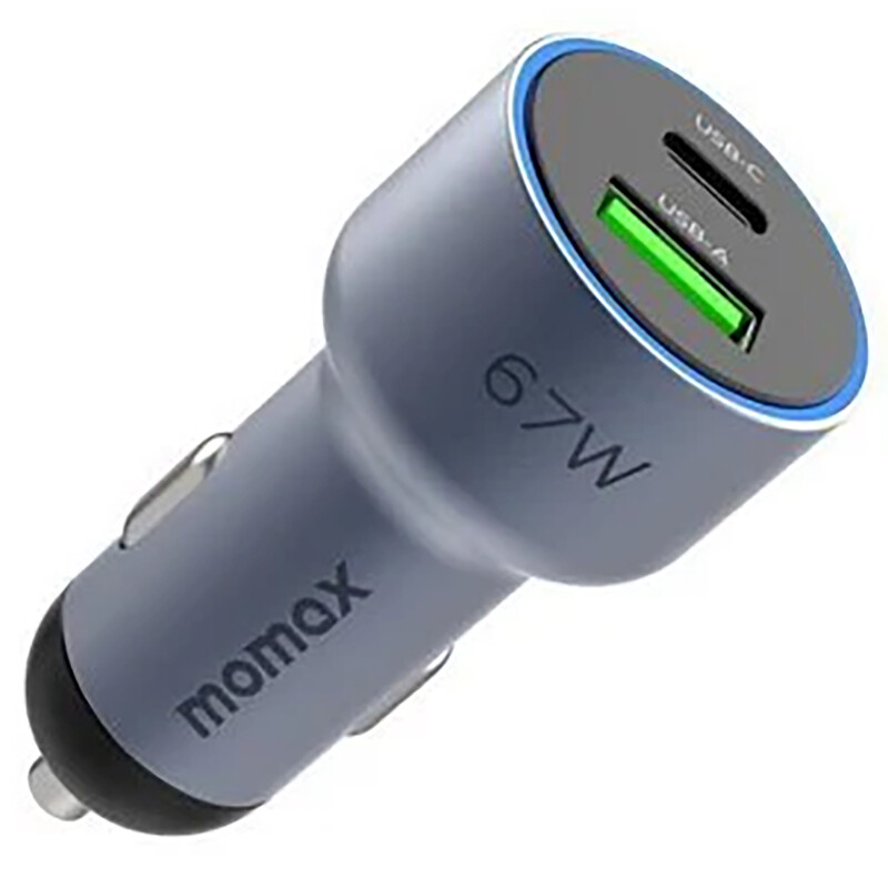 شارژر فندکی فست شارژ ماشین تایپ سی و یو‌اس‌بی 67 وات مومکس UC16