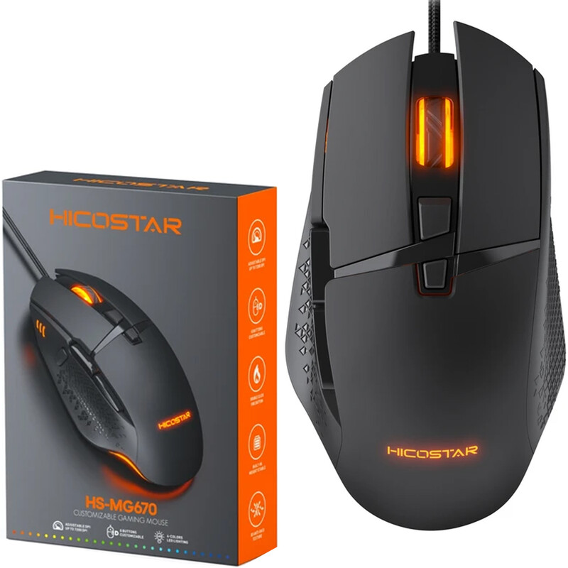 موس گیمینگ سیمی هایکو استار Hicostar HS-MG670