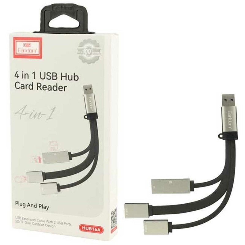 مبدل او‌تی‌جی و رم‌ریدر سه سر ارلدام ET-HUB16A