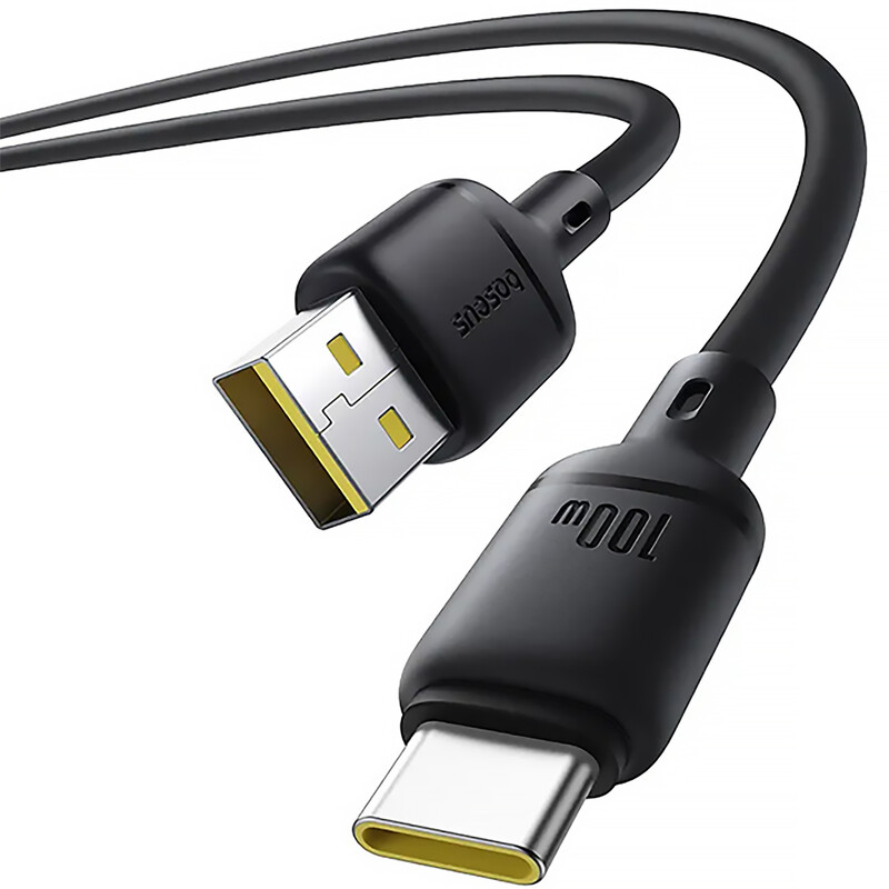 کابل سوپر فست شارژ یو‌اس‌بی به تایپ‌سی 100 وات یک متری بیسوس P10377703113-00