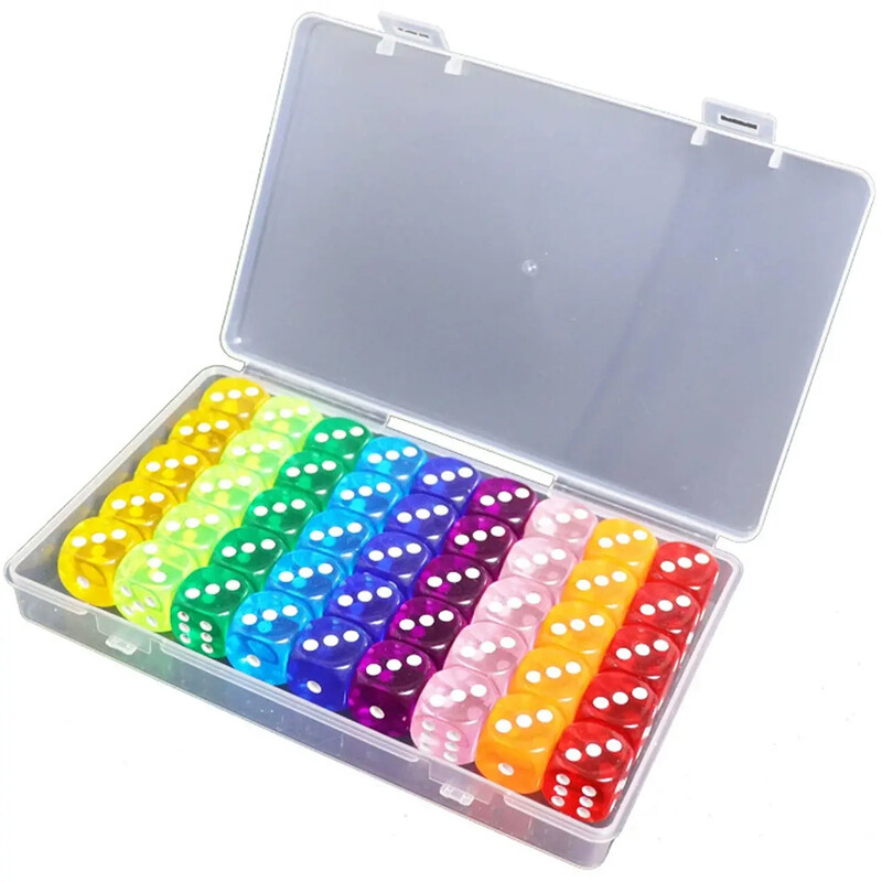 تاس شفاف اکریلیک بسته 45 عددی مدل Boxed