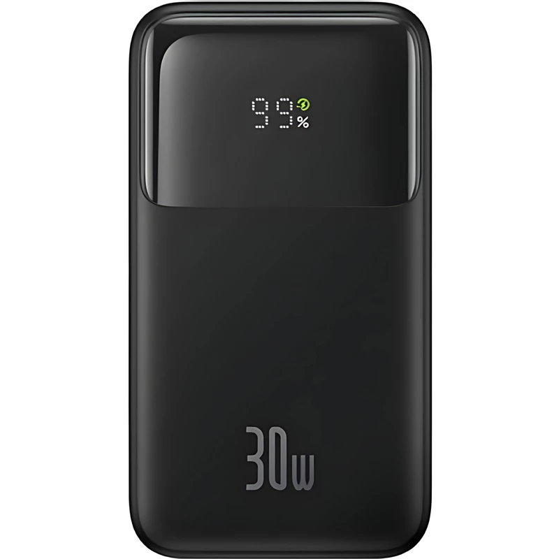 پاوربانک 20000 میلی‌آمپر 30 وات فست شارژ Type-C و USB-A بیسوس PPMD20C