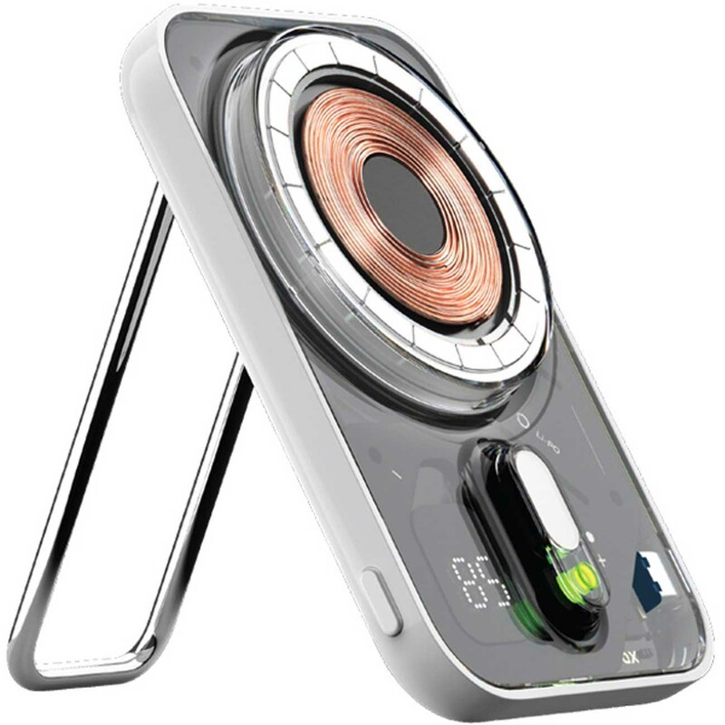 پاوربانک وایرلس 15 وات و تایپ سی 20 وات 10000 مومکس IP128W