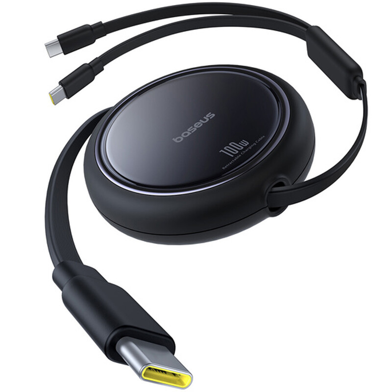 کابل جمع شونده تایپ سی به دو  تایپ‌سی 100 وات یک متری بیسوس Baseus CB000124/P10318602111