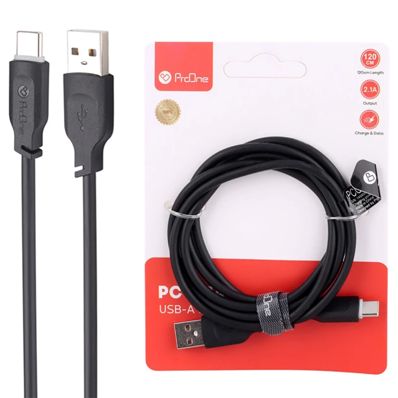 کابل تایپ ‌سی 2.1 آمپر پرووان (Proone) اصلی 1.2 متری مدل PCC144