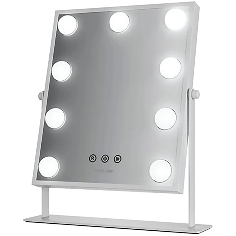 آینه آرایشی رومیزی گرین لاین (Green Lion) با 9 چراغ مدل GL-MR9 GNGLMAKE9WH