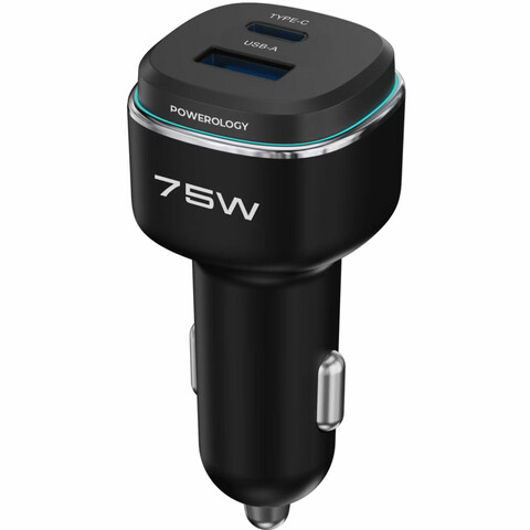 شارژر فندکی فست شارژ ماشین پاورولوژی Powerology مدل PCCSR024BKOG