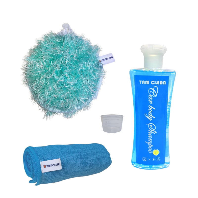 تمیزکننده خودرو تام کلین مدل TC-003 حجم 250 میلی لیتر مجموعه 3 عددی