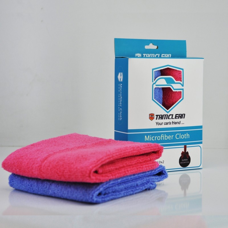 دستمال میکروفایبر ضدخش خودرو تام کلین مدل mfl210s*2 بسته 2عددی