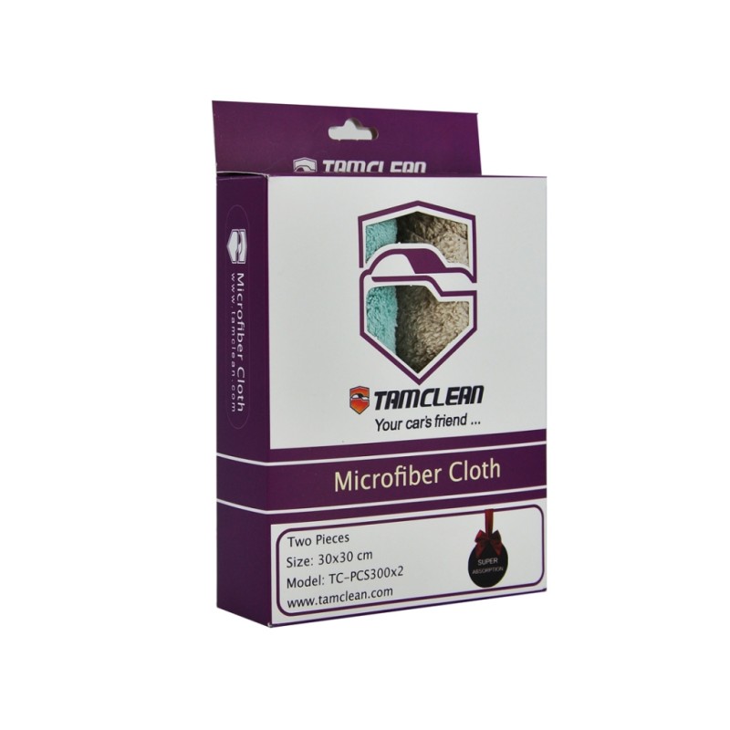 دستمال نظافت خودرو مدل پولیشی Tc -pcs300x2 بسته 2 عددی