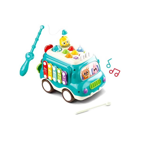 ماشین اسباب بازی 6 در 1 چند منظوره بلزدار و موزیکال KIDS
