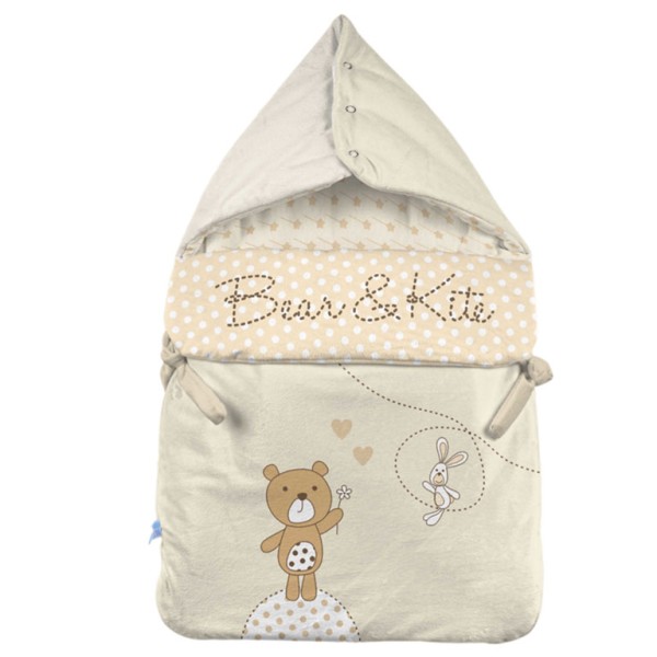 قنداق فرنگی زیپ دار BEAR &KITE رزبرن roseborn