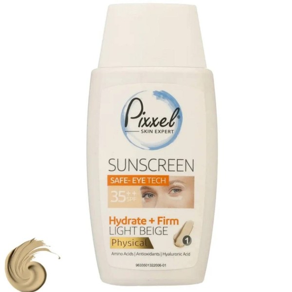 کرم ضد آفتاب فیزیکالی دور چشم و صورت شماره بژ روشن پیکسل با SPF35