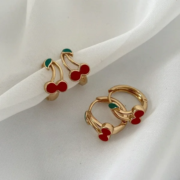 گوشواره زنانه ژوپینگ مدل گیلاس