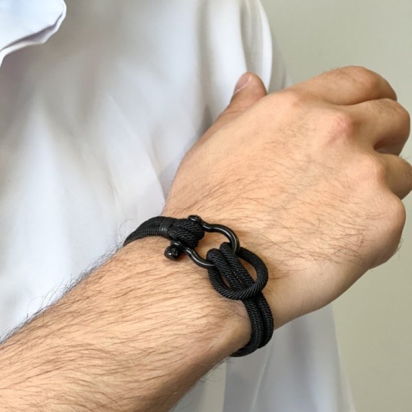 دستبند پسرانه امگا مدل  طنابی
