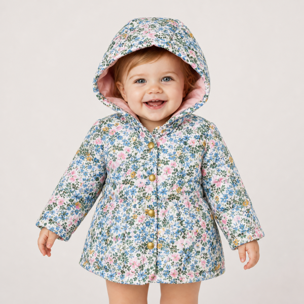کاپشن دخترانه M&S BABYمدل گلدار