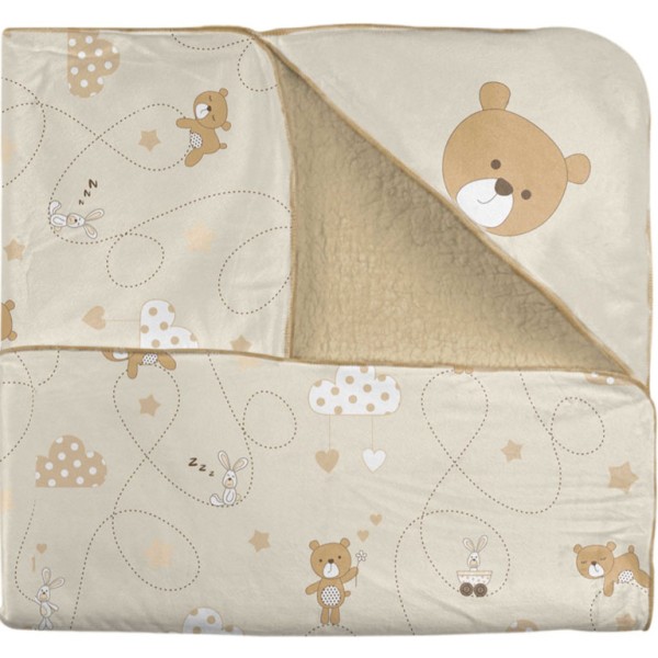 پتو دورپیچ کلاه دار BEAR & KITE رزبرن roseborn