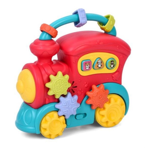 قطار موزیکال و چراغ داراسباب بازی JIALEGU TOYS