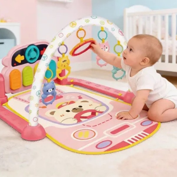 تشک بازی موزیکال نوزادی چند منظوره مدل Piano Fitness Rack هانگر huanger