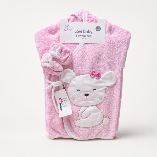 ست حوله 6 تکه طرح تدی نوزادی lovi baby