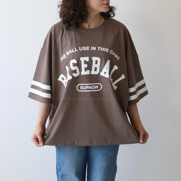 تیشرت باکسی لانگ baseball کد 6045