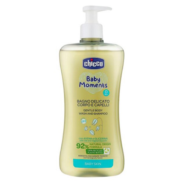 شامپو سر و بدن بچه گلیسیرینه چیکو chicco حجم 500 میل