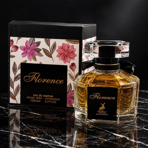 ادکلن Florence Maison Alhambra  او دو پرفیوم ۱۰۰ میل زنانه عطر گلی و میوه‌ای