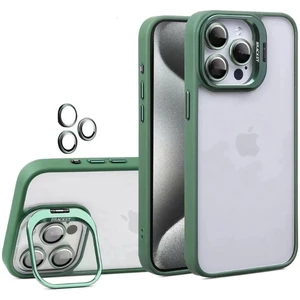 قیمت قاب گوشی آیفون 14 پرو جی‌مکس نیمه شفاف همراه با محافظ لنز دوربین رینگی