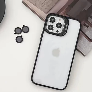 برترین قاب گوشی آیفون 14 پرو جی‌مکس نیمه شفاف همراه با محافظ لنز دوربین رینگی