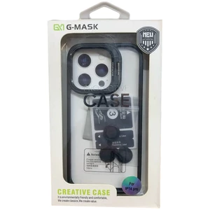 بهترین قاب گوشی آیفون 14 پرو جی‌مکس نیمه شفاف همراه با محافظ لنز دوربین رینگی