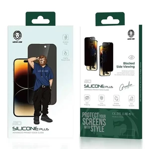 کیفیت گلس حریم شخصی آیفون 14 پرومکس گرین