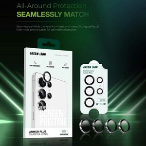 محافظ رینگی لنز دوربین سامسونگ Galaxy S25 Ultra گرین‌لاین