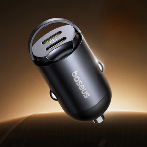 کیفیت شارژر فندکی دو پورت تایپ سی 30 وات بیسوس