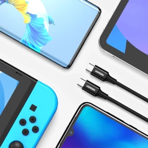 کیفیت کابل شارژ و انتقال داده دو سر تایپ‌سی 100 وات 1 متری یوگرین