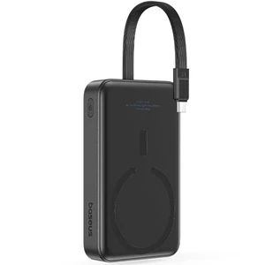 فروش شارژر همراه بی سیم مگ سیف فست شارژ بیسوس با کابل متصل تایپ سی