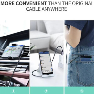 بهترین کابل شارژ سریع یو اس بی به تایپ‌سی 18 وات 3 آمپر دو متری