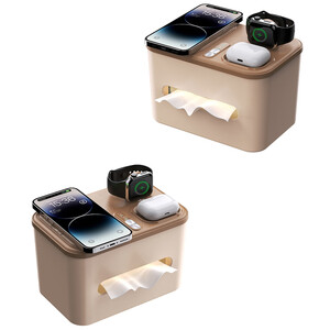 خرید محفظه دستمال کاغذی 3 در 1شارژدار