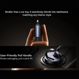 بهترین شارژر فندکی تایپ سی 30 وات بیسوس همراه با کابل متصل لایتنینگ