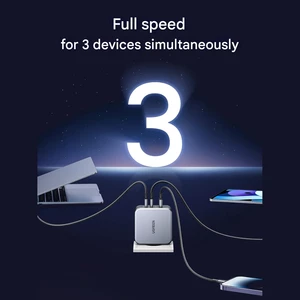 خرید شارژر دیواری فست شارژ تایپ‌‍سی و یو‌اس‌بی 140 وات یوگرین با کابل دوسر تایپ‌سی