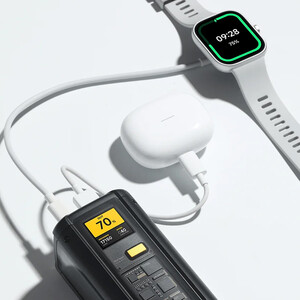 خرید پاوربانک 25000 میلی‌آمپر ساعت تایپ سی و یو اس بی فست شارژ 212 وات شیائومی