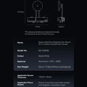 هولدر مگنتی گوشی موبایل مانیتور خودرو بیسوس