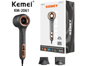 سشوار یون منفی 1500 وات کیمی KEMEY High Speed Negative Ions Hair Dryer KM-2061